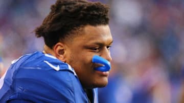 EAST RUTHERFORD, NJ - DECEMBER 20: Ereck Flowers (Photo by Al Bello/Getty Images)