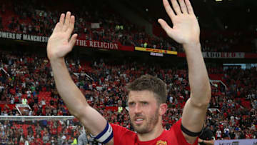 MANCHESTER, ENGLAND - JUNE 04: Michael Carrick of Manchester United '08 XI walks off after the Michael Carrick Testimonial match between Manchester United '08 XI and Michael Carrick All-Stars at Old Trafford on June 4, 2017 in Manchester, England. (Photo by John Peters/Man Utd via Getty Images)