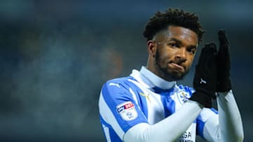 HUDDERSFIELD, ENGLAND - NOVEMBER 28: Kasey Palmer of Huddersfield Town applauds the fans at full time during the Sky Bet Championship match between Huddersfield Town and Wigan Athletic at John Smith's Stadium on November 28, 2016 in Huddersfield, England. (Photo by Robbie Jay Barratt - AMA/Getty Images)
