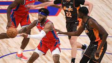 Detroit Pistons forward Saddiq Bey Credit: Tim Fuller-USA TODAY Sports