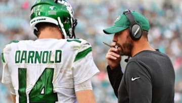 Sam Darnold ,Adam Gase ,New York Jets (Photo by Julio Aguilar/Getty Images)