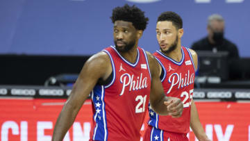 Joel Embiid, Ben Simmons | Sixers (Photo by Mitchell Leff/Getty Images)