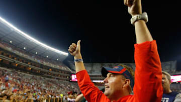 Auburn football head coach Hugh Freeze was called a "Crimson Tide killer" -- but AL.com's Matt Stahl added a major caveat (Photo by Kevin C. Cox/Getty Images)