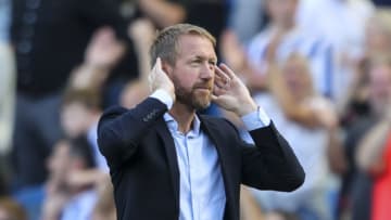 Former head coach of Brighton & Hove Albion, Graham Potter, now of Chelsea (Photo by Robin Jones/Getty Images)