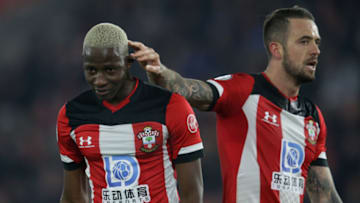 SOUTHAMPTON, ENGLAND - DECEMBER 04: Moussa Djenepo and Danny Ings of Southampton during the Premier League match between Southampton FC and Norwich City at St Mary's Stadium on December 04, 2019 in Southampton, United Kingdom. (Photo by Robin Jones/Getty Images)