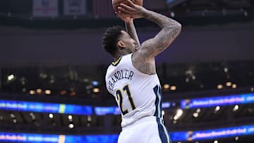 SACRAMENTO, CA - JANUARY 06: Wilson Chandler #21 of the Denver Nuggets shoots the ball against the Sacramento Kings during an NBA Basketball game at Golden 1 Center on January 6, 2018 in Sacramento, California. NOTE TO USER: User expressly acknowledges and agrees that, by downloading and or using this photograph, User is consenting to the terms and conditions of the Getty Images License Agreement. (Photo by Thearon W. Henderson/Getty Images)