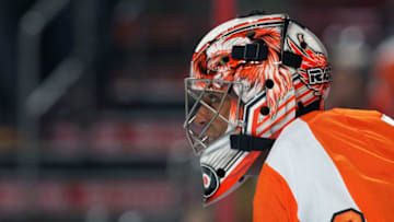 PHILADELPHIA, PA - APRIL 09: Ray Emery #29 of the Philadelphia Flyers looks on against the Carolina Hurricanes on April 9, 2015 at the Wells Fargo Center in Philadelphia, Pennsylvania. (Photo by Len Redkoles/NHLI via Getty Images)
