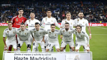 SANTIAGO BERNABÃ©U, MADRID, SPAIN - 2018/12/01: Real Madrid team seen before the La La Liga match between Real Madrid and Valencia CF at the Estadio Santiago Bernabéu in Madrid.(Final Score: Real Madrid 2 - 0 Valencia). (Photo by Manu Reino/SOPA Images/LightRocket via Getty Images)