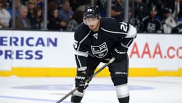 Oct 14, 2014; Los Angeles, CA, USA; Los Angeles Kings defenseman Slava Voynov (26) against the Edmonton Oilers at the Staples Center. The Kings defeated the Oilers 6-1. Mandatory Credit: Kirby Lee-USA TODAY Sports