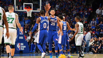 Josh Richardson, Ben Simmons | Philadelphia 76ers (Photo by Jesse D. Garrabrant/NBAE via Getty Images)