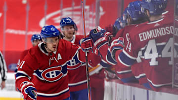 Jan 28, 2021; Montreal, Quebec, CAN; Montreal Canadiens Brendan Gallagher. Mandatory Credit: Eric Bolte-USA TODAY Sports