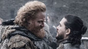 (L to R) Kristofer Hivju as Tormund and Kit Harington as Jon Snow – Photo: Helen Sloan/HBO