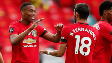 Manchester United's French striker Anthony Martial ( (Photo by CLIVE BRUNSKILL/POOL/AFP via Getty Images)