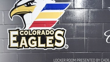 LOVELAND, CO - FEBRUARY 6: Colorado Eagles sticks in the locker room during practice on Wednesday, February 6, 2019. (Photo by AAron Ontiveroz/MediaNews Group/The Denver Post via Getty Images)