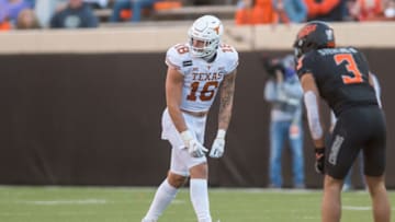 Jared Wiley, Texas Football Mandatory Credit: Texas won 41-34. Brett Rojo-USA TODAY Sports