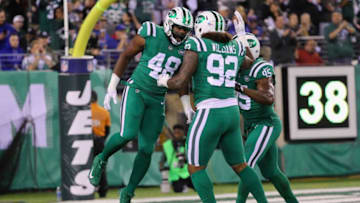 Jordan Jenkins #48 of the New York Jets (Photo by Abbie Parr/Getty Images)