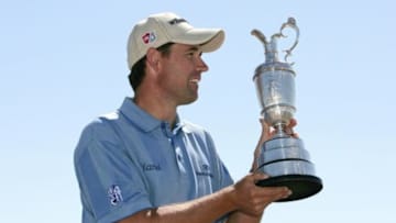 Carnoustie, UNITED KINGDOM: British Open Golf Championship winner Irish Padraig Harrington poses with the trophy at Carnoustie in Scotland, 23 July 2007, the morning after winning the title after a four hole play off against Spain's Sergio Garcia. AFP PHOTO/STRINGER (Photo credit should read STRINGER/AFP/Getty Images)