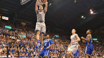 Kansas Jayhawks guard Sviatoslav Mykhailiuk (10) - Credit: Denny Medley-USA TODAY Sports