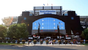 CHARLOTTE, NC - SEPTEMBER 01: A general view of Bank of America Stadium before the preseason game between the Pittsburgh Steelers and Carolina Panthers on September 1, 2011 in Charlotte, North Carolina. (Photo by Streeter Lecka/Getty Images)