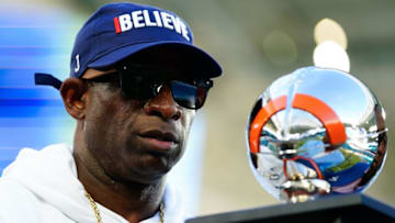 Auburn football 'may' target Deion Sanders according to FOX college football analyst Bruce Feldman on FOX Big Noon Kickoff Mandatory Credit: Rich Storry-USA TODAY Sports