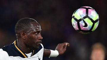Tottenham Hotspur's French midfielder Moussa Sissoko controls the ball during the English Premier League football match between Crystal Palace and Tottenham Hotspur at Selhurst Park in south London on April 26, 2017. / AFP PHOTO / Ben STANSALL / RESTRICTED TO EDITORIAL USE. No use with unauthorized audio, video, data, fixture lists, club/league logos or 'live' services. Online in-match use limited to 75 images, no video emulation. No use in betting, games or single club/league/player publications. / (Photo credit should read BEN STANSALL/AFP/Getty Images)