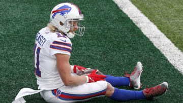 EAST RUTHERFORD, NEW JERSEY - OCTOBER 25: (NEW YORK DAILIES OUT) Cole Beasley #11 of the Buffalo Bills in action against the New York Jets at MetLife Stadium on October 25, 2020 in East Rutherford, New Jersey. The Bills defeated the Jets 18-10. (Photo by Jim McIsaac/Getty Images)