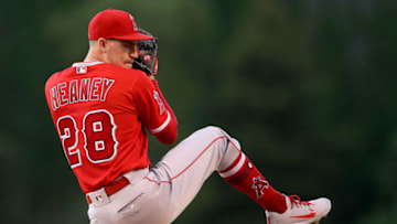 DENVER, CO - MAY 08: Starting pitcher Andrew Heaney #28 of the Los Angeles Angels of Anaheim throws in the first inning against the Colorado Rockies at Coors Field on May 8, 2018 in Denver, Colorado. (Photo by Matthew Stockman/Getty Images)