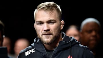 LAS VEGAS, NV - MARCH 03: Bryan Caraway prepares to fight Cody Stamann in their bantamweight bout during the UFC 222 event inside T-Mobile Arena on March 3, 2018 in Las Vegas, Nevada. (Photo by Jeff Bottari/Zuffa LLC/Zuffa LLC via Getty Images)