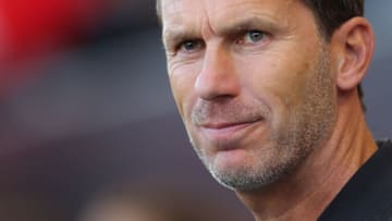 LEIGH, ENGLAND - MAY 21: Gareth Taylor, manager of Manchester City, during the FA Women's Super League match between Manchester United and Manchester City at Leigh Sports Village on May 21, 2023 in Leigh, England. (Photo by James Gill - Danehouse/Getty Images)