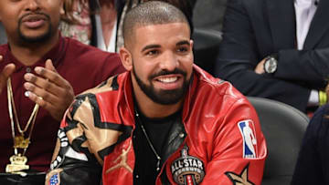 TORONTO, ON - FEBRUARY 14: Drake attends the 2016 NBA All-Star Game at Air Canada Centre on February 14, 2016 in Toronto, Canada. (Photo by George Pimentel/Getty Images)