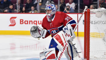MONTREAL, QC - NOVEMBER 07: Goaltender Charlie Lindgren