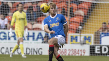 DUNDEE, SCOTLAND - AUGUST 07: Filip Helander of Rangers during the Cinch Scottish Premiership match between Dundee United and Rangers FC at on August 7, 2021 in Dundee, United Kingdom. (Photo by Steve Welsh/Getty Images)