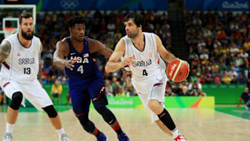 RIO DE JANEIRO, BRAZIL - AUGUST 21: Milos Teodosic (Photo by Mike Ehrmann/Getty Images)