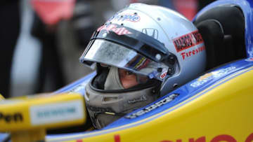 May 21, 2016; Indianapolis, IN, USA; Verizon Indycar driver Marco Andretti gets ready to take his qualifying attempt for the Indianapolis 500 at Indianapolis Motor Speedway. Mandatory Credit: Thomas J. Russo-USA TODAY Sports