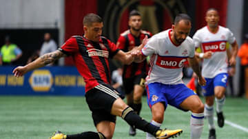 ATLANTA, GA - OCTOBER 22: Carlos Carmona