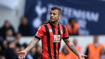 LONDON, ENGLAND - APRIL 15: Jack Wilshere of AFC Bournemouth reacts during the Premier League match between Tottenham Hotspur and AFC Bournemouth at White Hart Lane on April 15, 2017 in London, England. (Photo by Shaun Botterill/Getty Images)