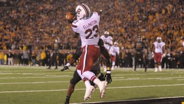 South Carolina football beat Missouri largely behind the efforts of wide receiver Bruce Ellington. Mandatory Credit: Denny Medley-USA TODAY Sports