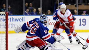 NEW YORK, NY - FEBRUARY 25: Henrik Lundqvist (Photo by Elsa/Getty Images)