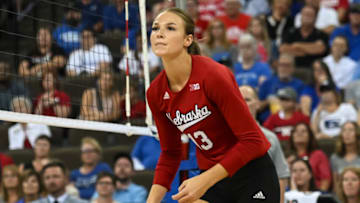 Whitney Lauenstein #13 of Nebraska Cornhuskers in action (Photo by Steven Branscombe/Getty Images)