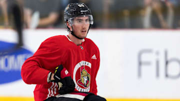 OTTAWA, ON - JUNE 29: Ottawa Senators Prospect Left Wing Alex Formenton (59) during the Ottawa Senators Development Camp on June 29, 2019, at Bell Sensplex in Ottawa, ON, Canada. (Photo by Richard A. Whittaker/Icon Sportswire via Getty Images)