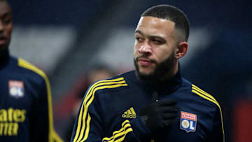 Memphis Depay of Olympique Lyon. (Photo by Xavier Laine/Getty Images)