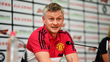 SHANGHAI, CHINA - JULY 24: Manager Ole Gunnar Solskjaer of Manchester United attends the Manchester United official press conference at the Shanghai Yuanshen Stadium on July 24, 2019 in Shanghai, China. (Photo by Di Yin//International Champions Cup/Getty Images)