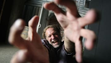UNIVERSAL CITY, CALIF.  SEPTEMBER 4, 2012: Greg Nicotero is photographed inside the maze, 'The Walking Dead: Dead Inside' exhibit at Universal Studios Hollywood on September 4, 2012. Greg is a special effects artist and is producer of 'Walking Dead.' The attraction is part of 'Halloween Horror Nights' which kicks off on Friday, September, 21, 2012 with various dates to Halloween night. (Photo by Gary Friedman/Los Angeles Times via Getty Images)