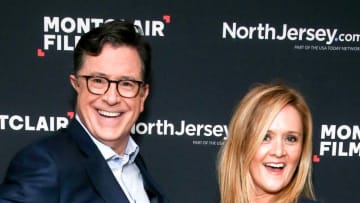 Stephen Colbert and Samantha Bee (Photo by Paul Zimmerman/Getty Images for Monclair Film)