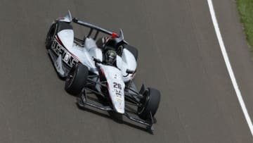 INDIANAPOLIS, IN - MAY 5: Indy Car driver Kurt Busch practices on track during a rookie orientation for the May 25 Indianapolis 500 mile race at Indianapolis Motor Speedway on May 5, 2014 in Indianapolis, Indiana. (Photo by Joe Robbins/Getty Images)