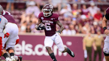 Devon Achane, Texas A&M football Mandatory Credit: Jerome Miron-USA TODAY Sports