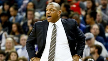 Dec 28, 2016; New Orleans, LA, USA; Los Angeles Clippers head coach Doc Rivers against the New Orleans Pelicans during the second quarter of a game at the Smoothie King Center. Mandatory Credit: Derick E. Hingle-USA TODAY Sports