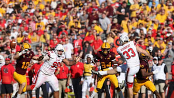 TEMPE, AZ - NOVEMBER 03: Punter Mitch Wishnowsky #33 of the Utah Utes punts the football during the second half of the college football game against the Arizona State Sun Devils at Sun Devil Stadium on November 3, 2018 in Tempe, Arizona. The Sun Devils defeated the 38-20. (Photo by Christian Petersen/Getty Images)