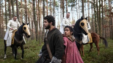 Marcus Rutherford as Perrin and Madeleine Madden as Egwene