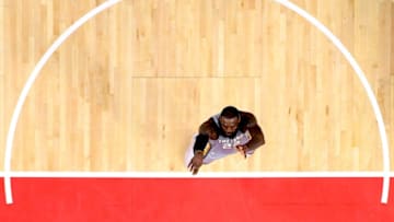 LOS ANGELES, CA - MARCH 09: LeBron James #23 of the Cleveland Cavaliers freethrow during a 116-102 loss to the LA Clippers at Staples Center on March 9, 2018 in Los Angeles, California. (Photo by Harry How/Getty Images)